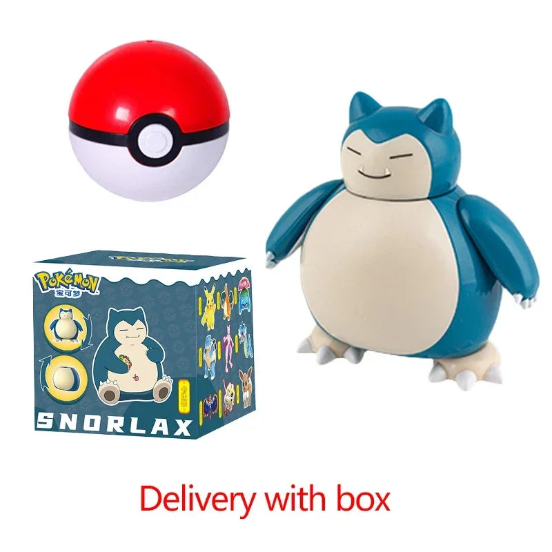 Zhuangchen Pokemon Figure Ball Set With Eevee Pikachu And Friends