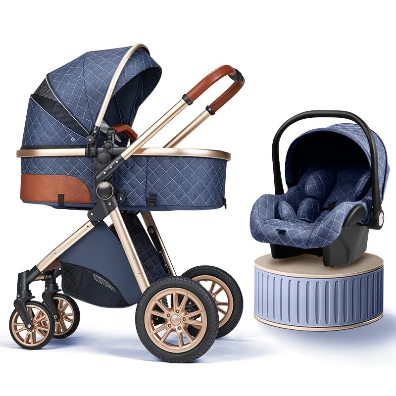 B.childhood 3 In 1 Luxury Baby Stroller Sit Lie Pushchair