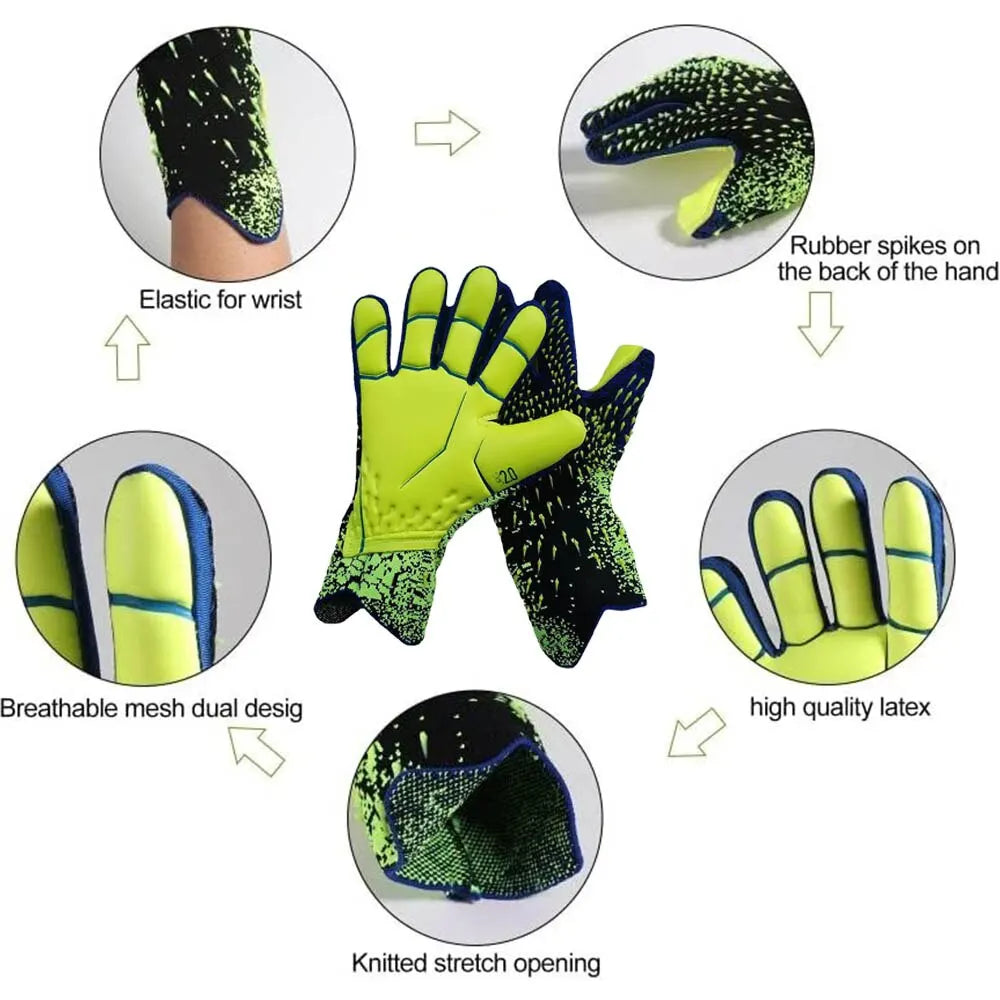 Strong Grip Soccer Goalkeeper Gloves For Youth And Adults