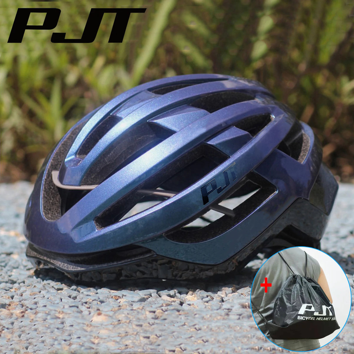 PJT Lightweight Molded Bicycle Helmet for Road and Mountain Cycling