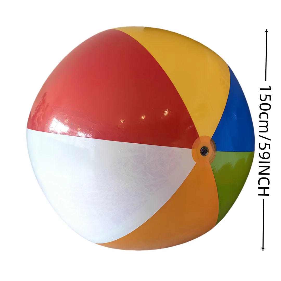 New Outdoor Gmaes Fun Toys Giant Outdoor Beach Ball Colorful PVC Inflatable Ball for Lawn Games School Fun Family Activities