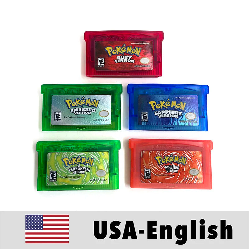Keeppley Pokemon Emerald Sapphire Ruby FireRed LeafGreen GBA Cartridge