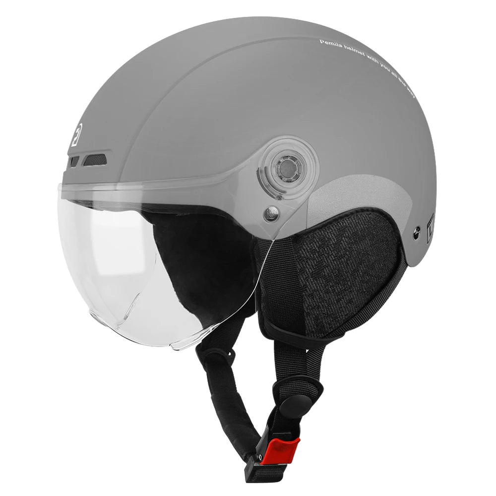 PEMILA Adult Cycling Helmet With Goggles And Ear Protection