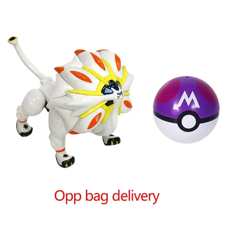 Zhuangchen Pokemon Figure Ball Set With Eevee Pikachu And Friends