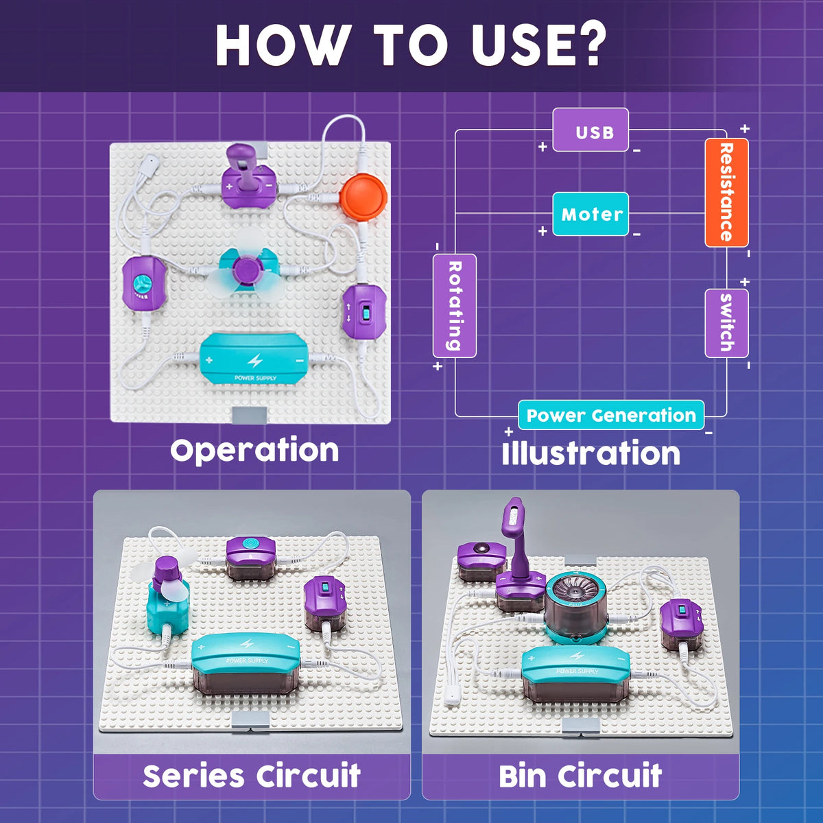 Educational Electronics Circuit Kit For Kids With 150 Projects