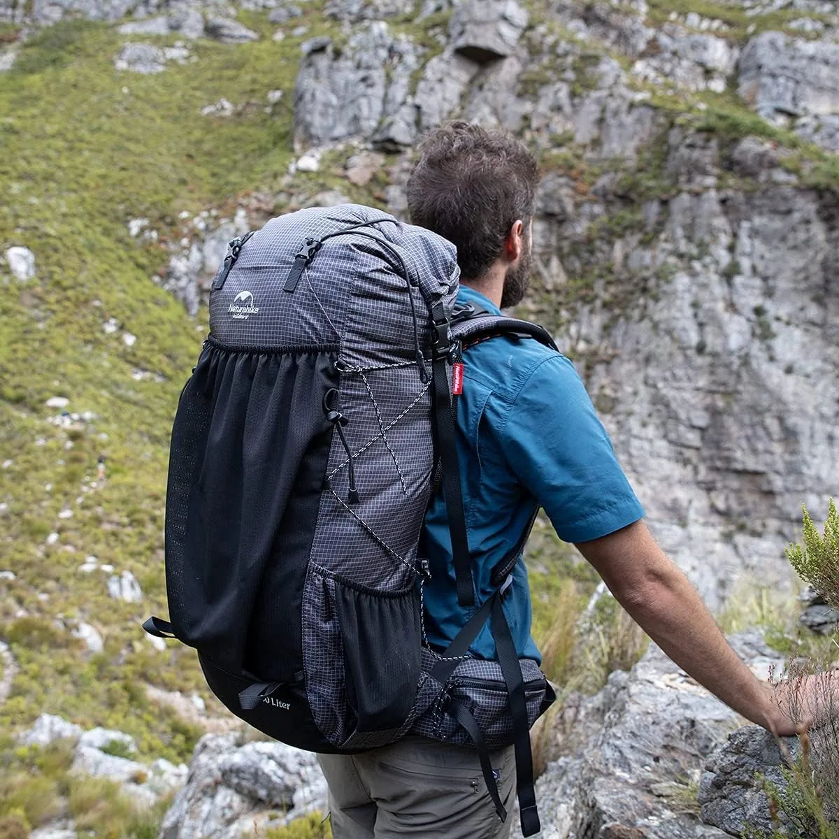 Naturehike 60 Plus 5L Waterproof Mountain Backpack With Rain Cover