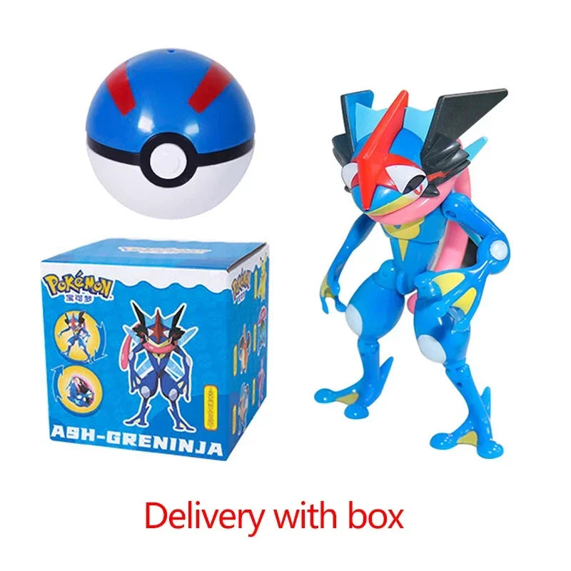 Zhuangchen Pokemon Figure Ball Set With Eevee Pikachu And Friends