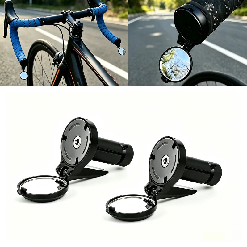 Bicycle Rear View Convex Mirror for Drop Bar Handlebar Mount
