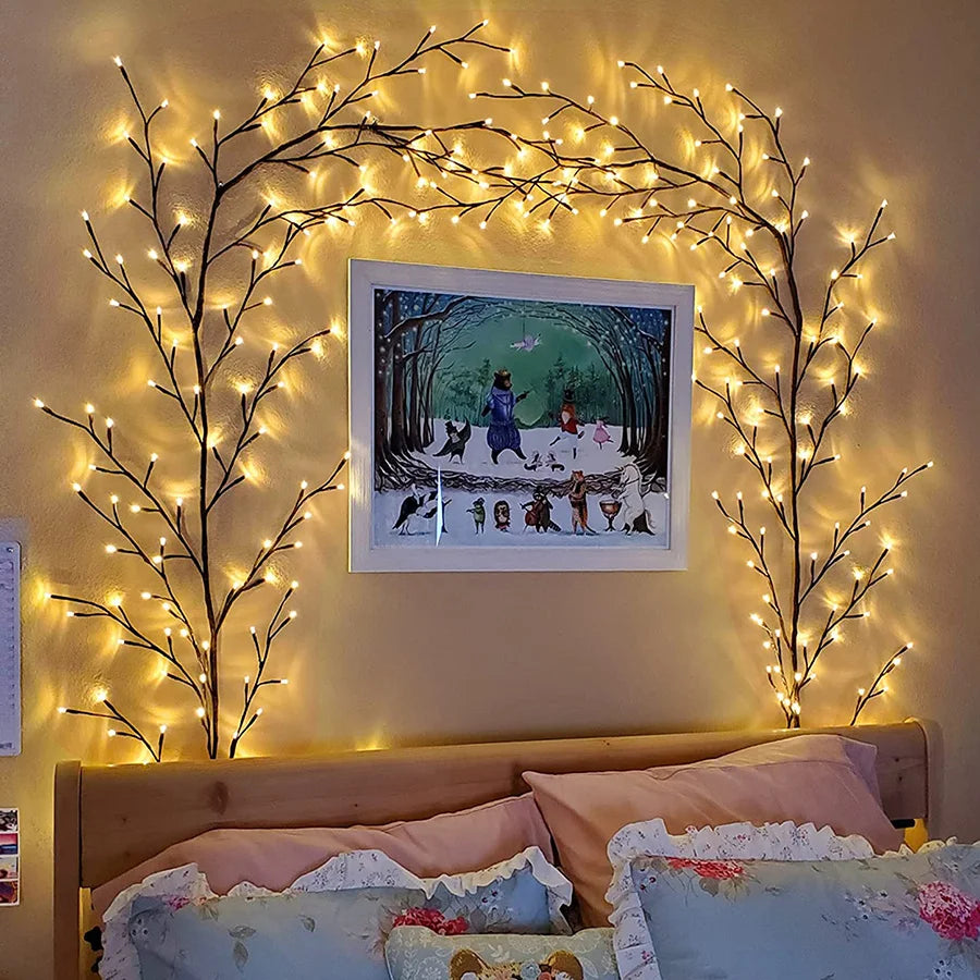 TIRVOSE LED Vine String Lights for Christmas Home Decor