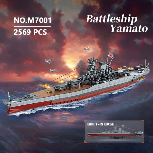 MISINI Yamato Battleship Building Blocks Set 2569 Pieces WWII Navy