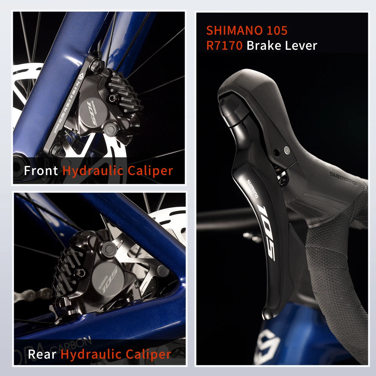 SAVA A7L Pro Carbon Road Bike With Shimano 105 R7100
