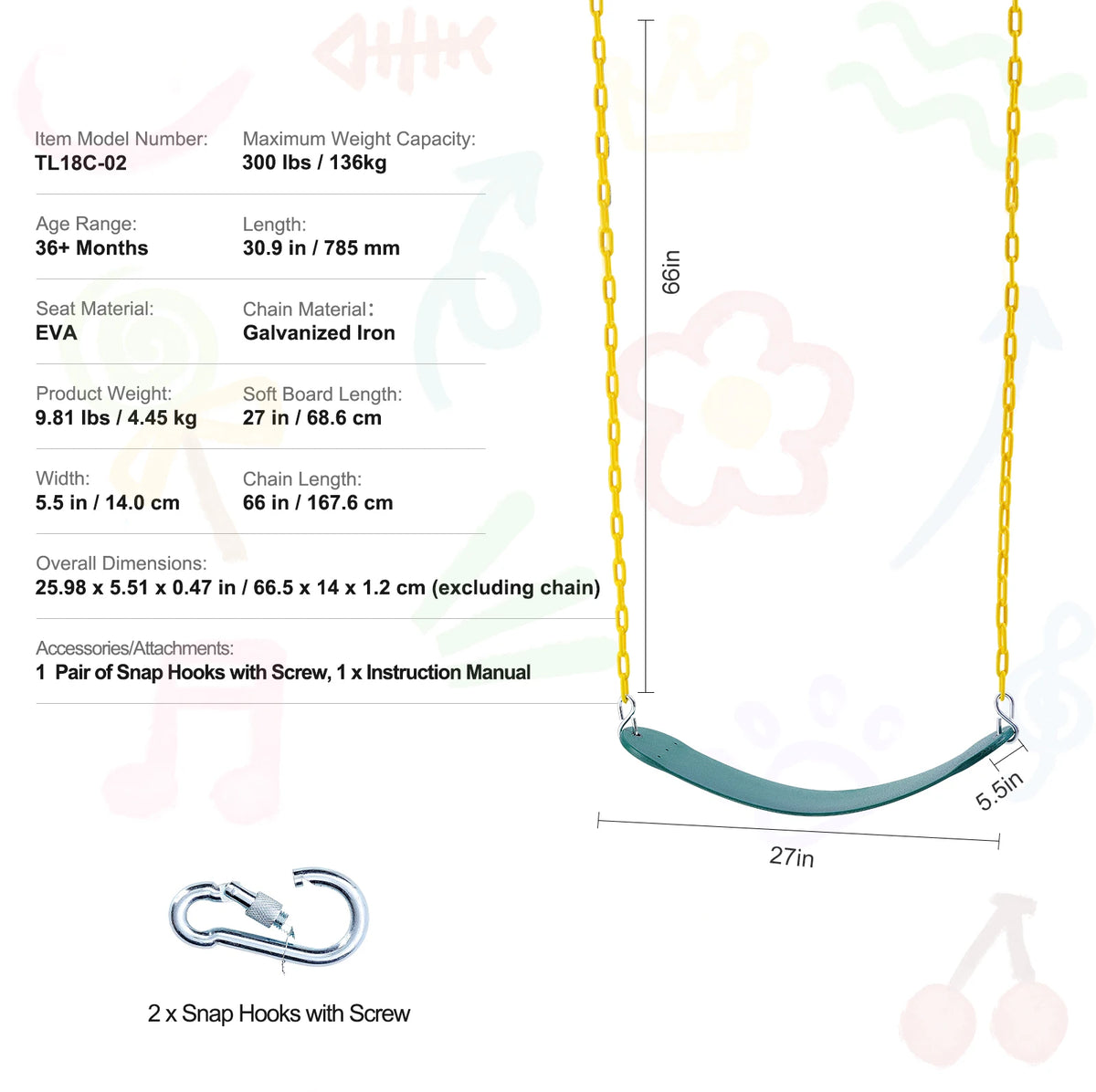 SucceBuy Tree Swing Saucer Swing Outdoor Family Fun