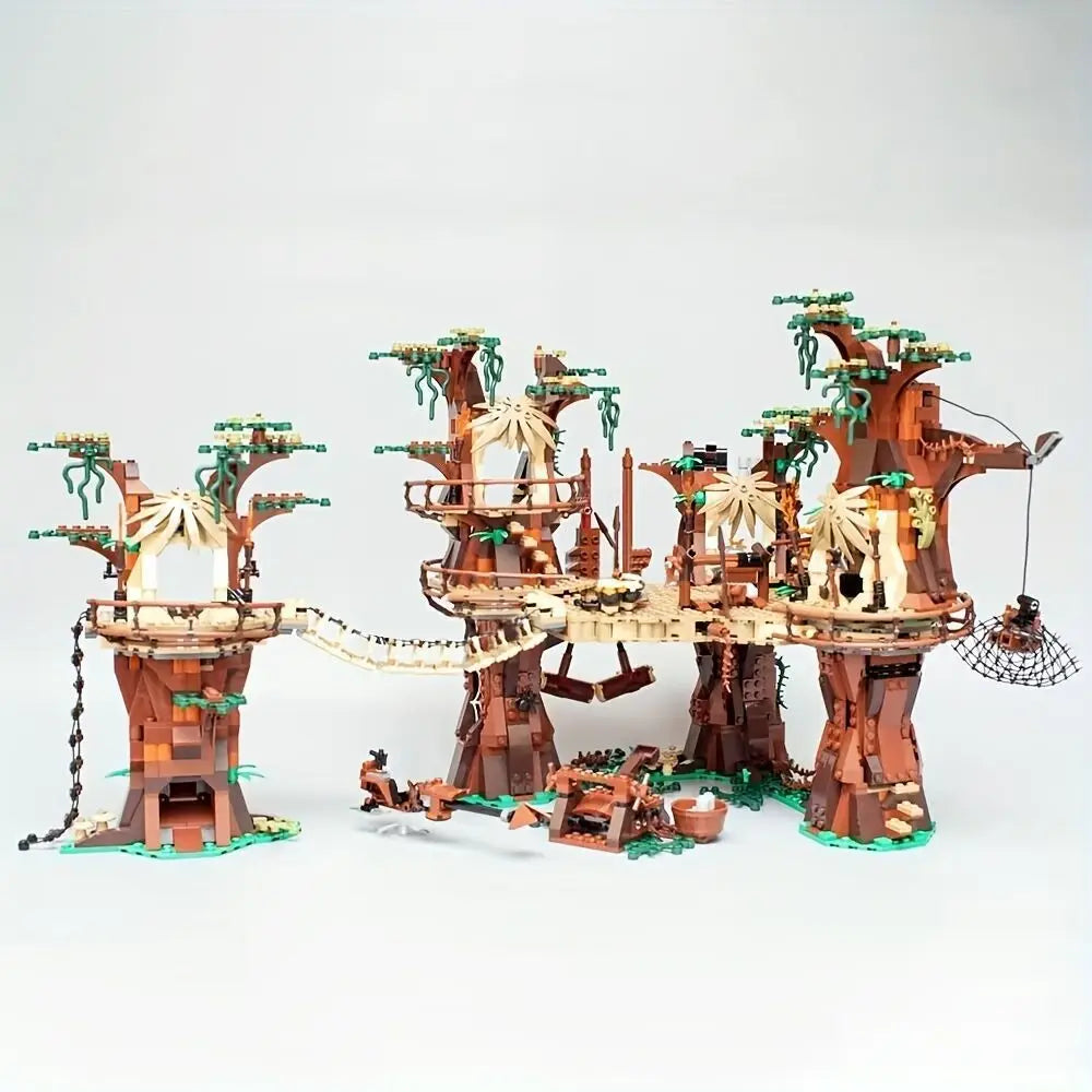 1990PCS Forest Tribe Village Adventure Building Blocks 10236 Set Bricks Toys Birthday Christmas Gifts for Adults