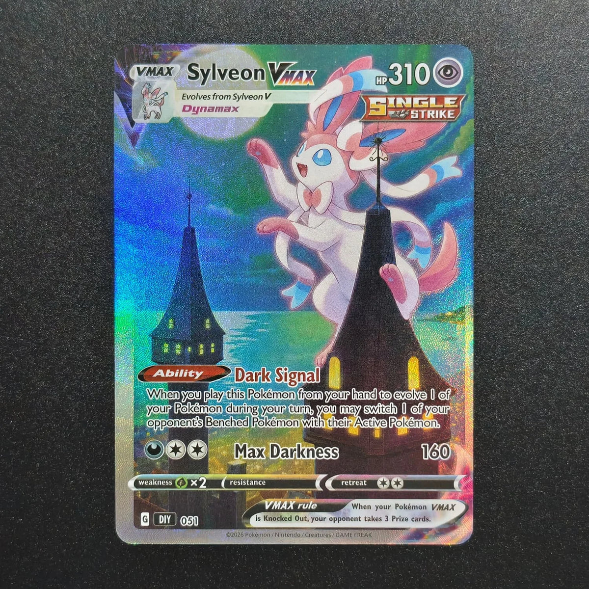 FUNISM Eevee Evolution Moon Gazing Game Collection Card