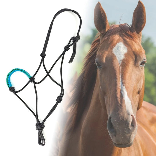Adjustable Horse Rope Halter Durable Webbing Training Headstall