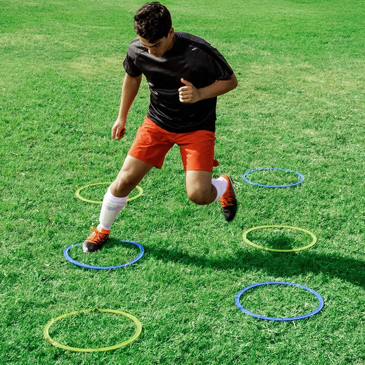 Portable Agility Training Rings for Soccer Speed and Jump Training