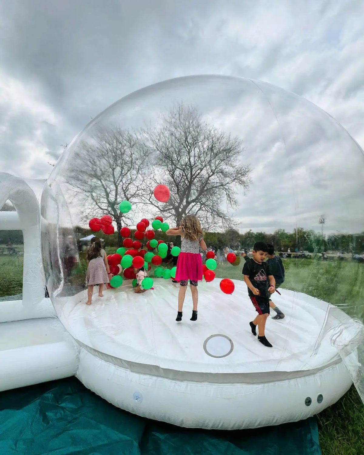 10FT Balloon Jumping Inflatable Bubble house With Trampoline & transparent dome PVC material free shipping with blower For Party