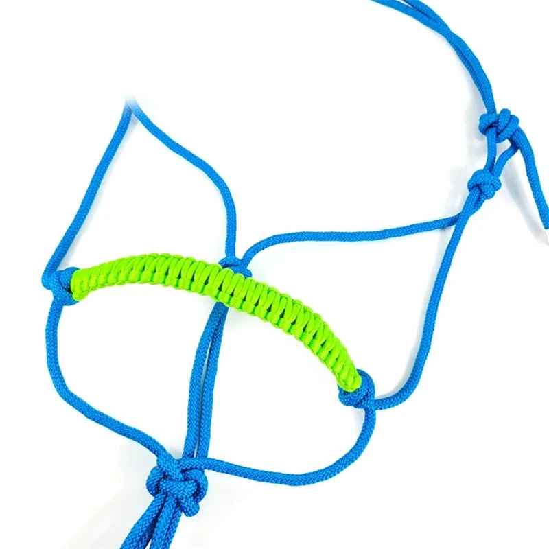 Adjustable Horse Rope Halter Durable Webbing Training Headstall