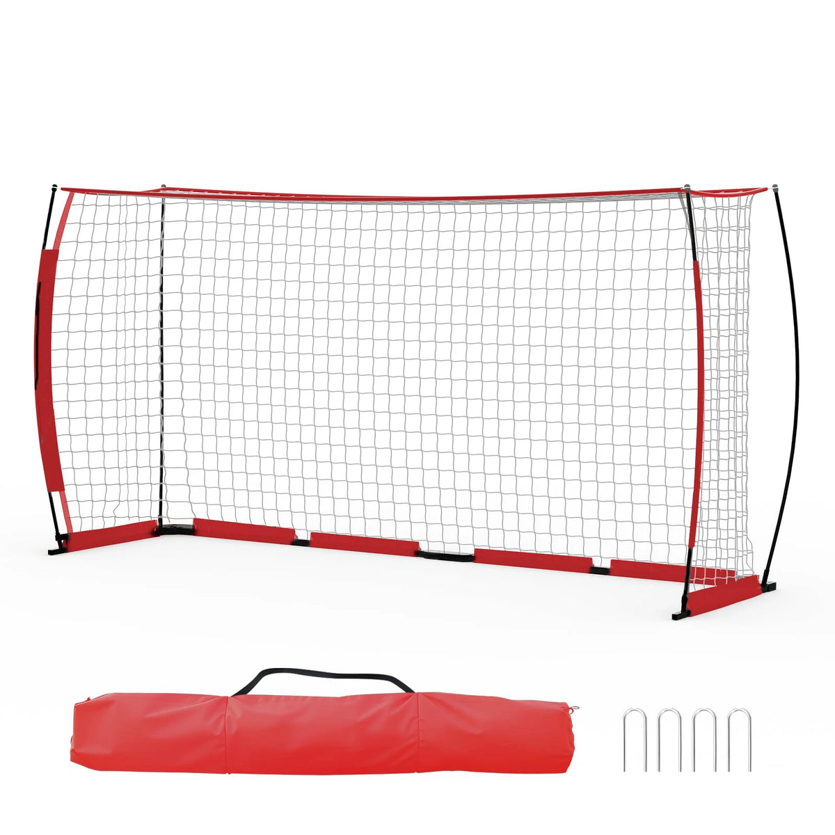 HiMISS Portable Heavy Duty Foldable Soccer Goal for Backyard Training