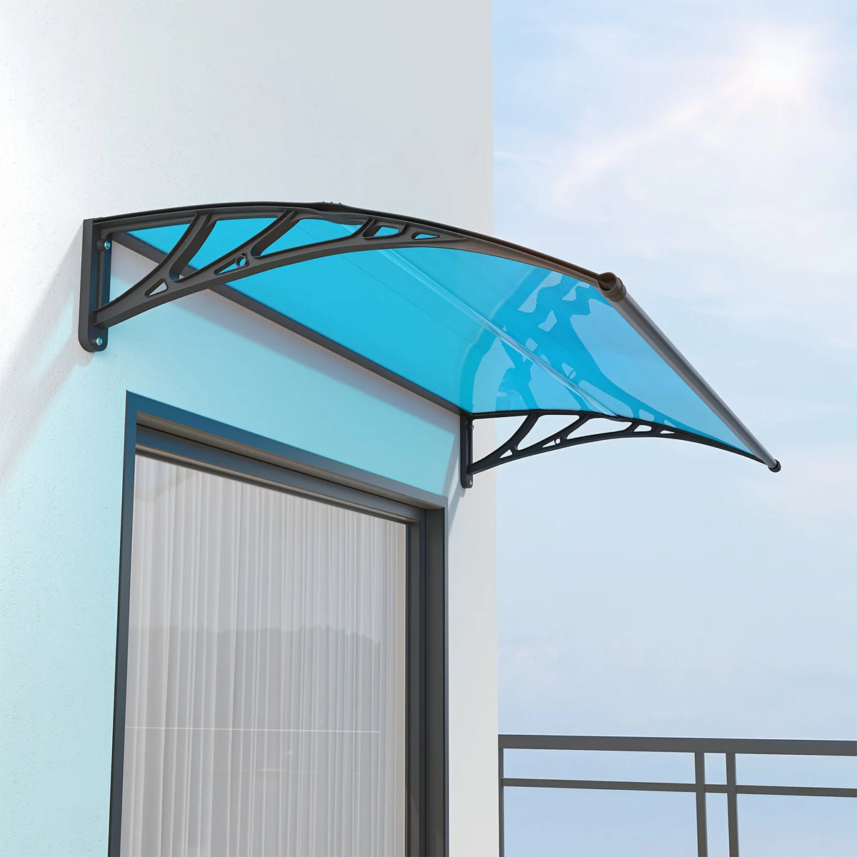 GUANSU CN Polycarbonate Door Window Awning Canopy Weather Protection