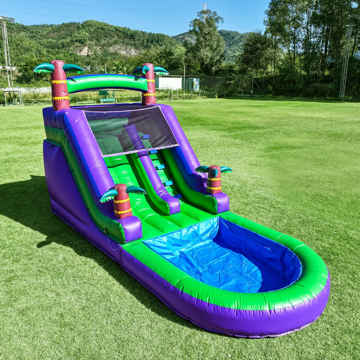 King Inflatable Water Slide With 1100W Blower For Outdoor Use