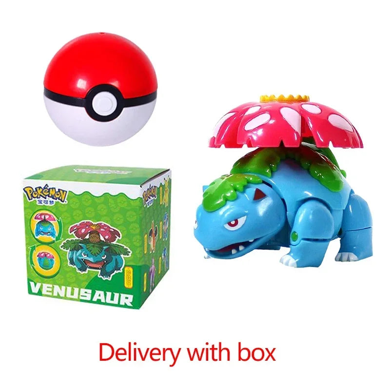 Zhuangchen Pokemon Figure Ball Set With Eevee Pikachu And Friends