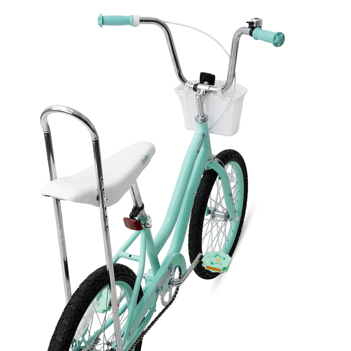 JOYSTAR Girls Bike with Training Wheels, Banana Seat, Dual Brakes