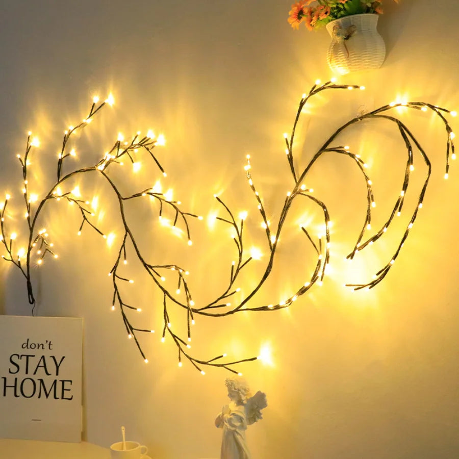 TIRVOSE LED Vine String Lights for Christmas Home Decor