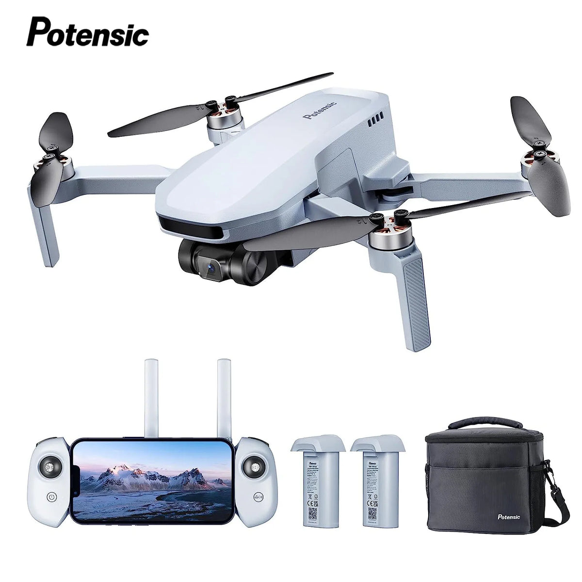 Potensic GPS Camera Drone With Single Axis Gimbal For Beginners