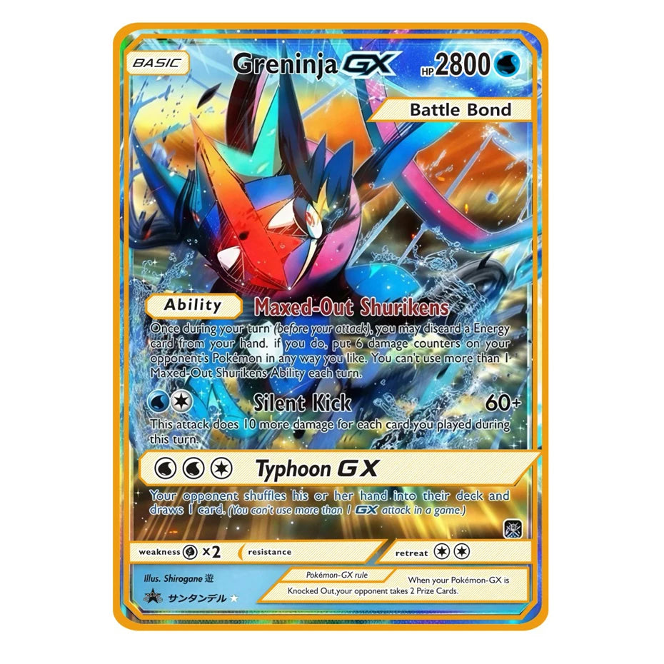 Bandai Arceus Charizard Mewtwo Lucario Greninja Anime Trading Card