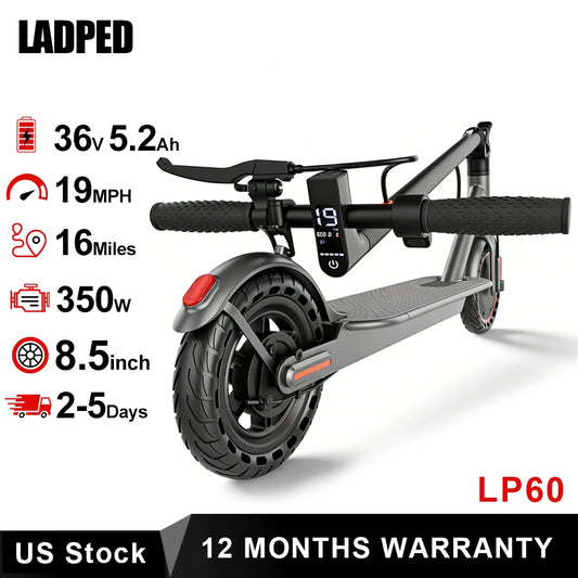 LADPED Electric Scooter With Folding Design For Adult Urban Commuting