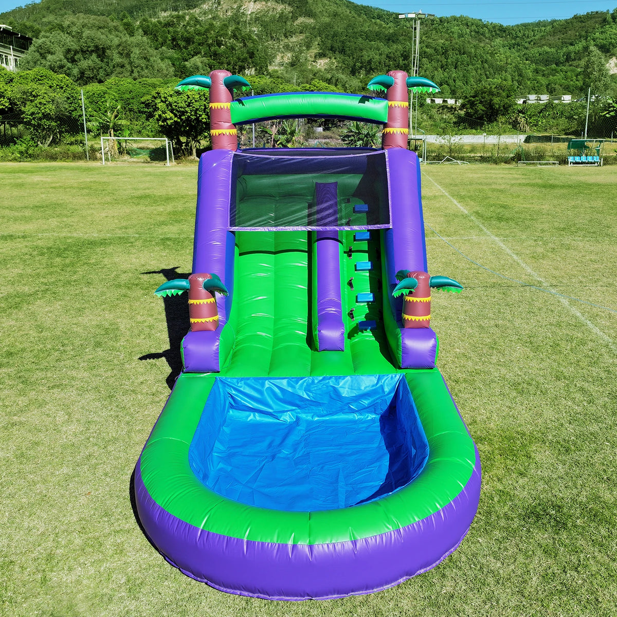 King Inflatable Water Slide With 1100W Blower For Outdoor Use