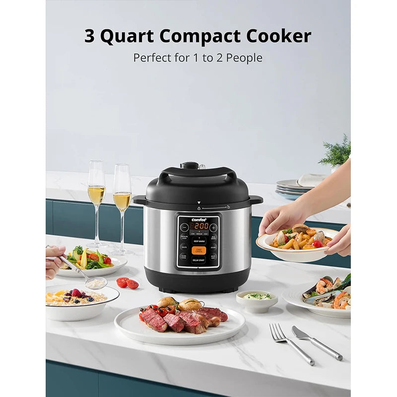 COMFEE Six In One Electric Pressure Cooker And Rice Cooker