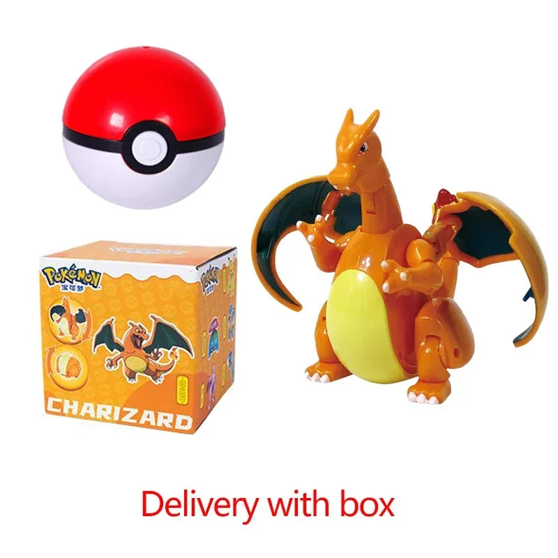 Zhuangchen Pokemon Figure Ball Set With Eevee Pikachu And Friends