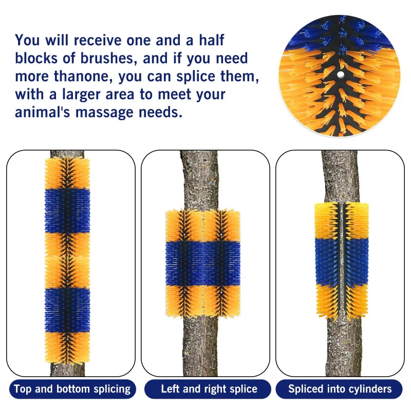 Livestock Grooming Brush Deep Massage Itch Relief Scratching Tool