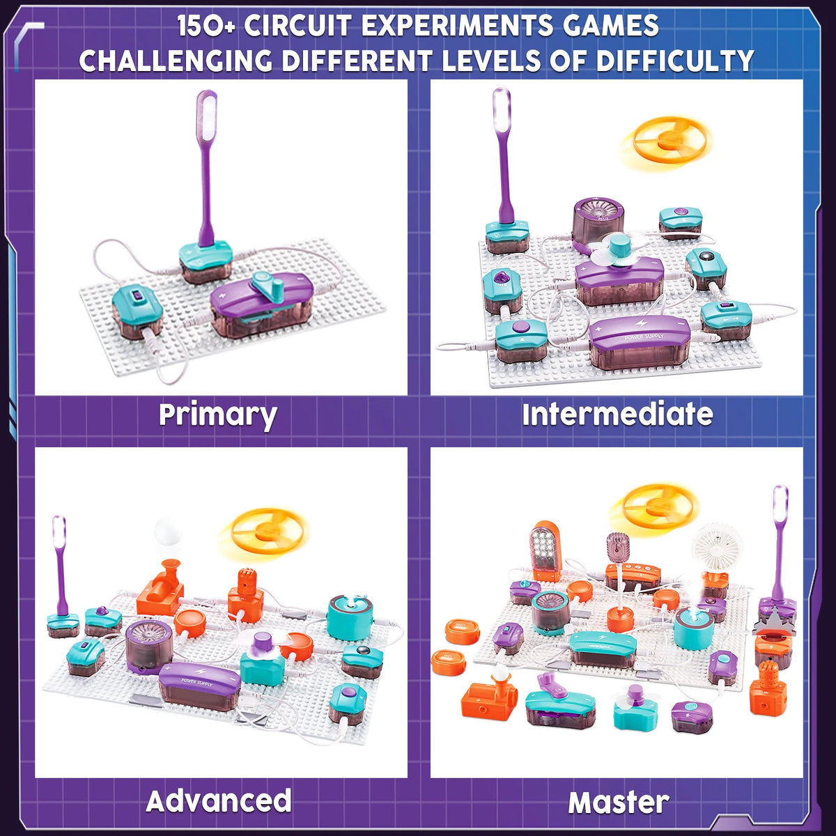 Educational Electronics Circuit Kit For Kids With 150 Projects