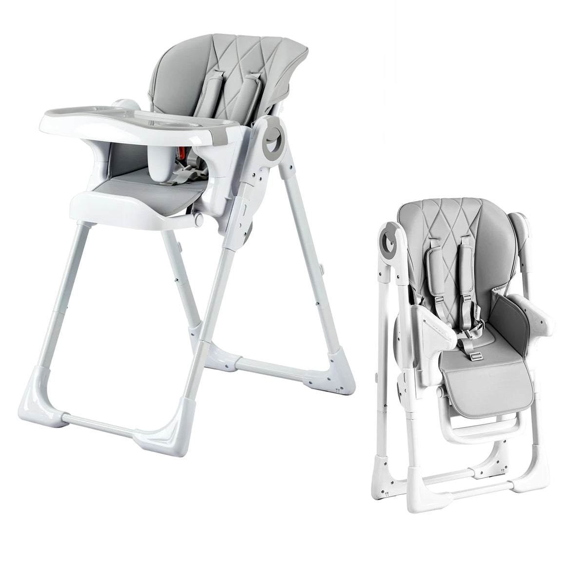 Baby High Chair With Adjustable Height And Foldable Design