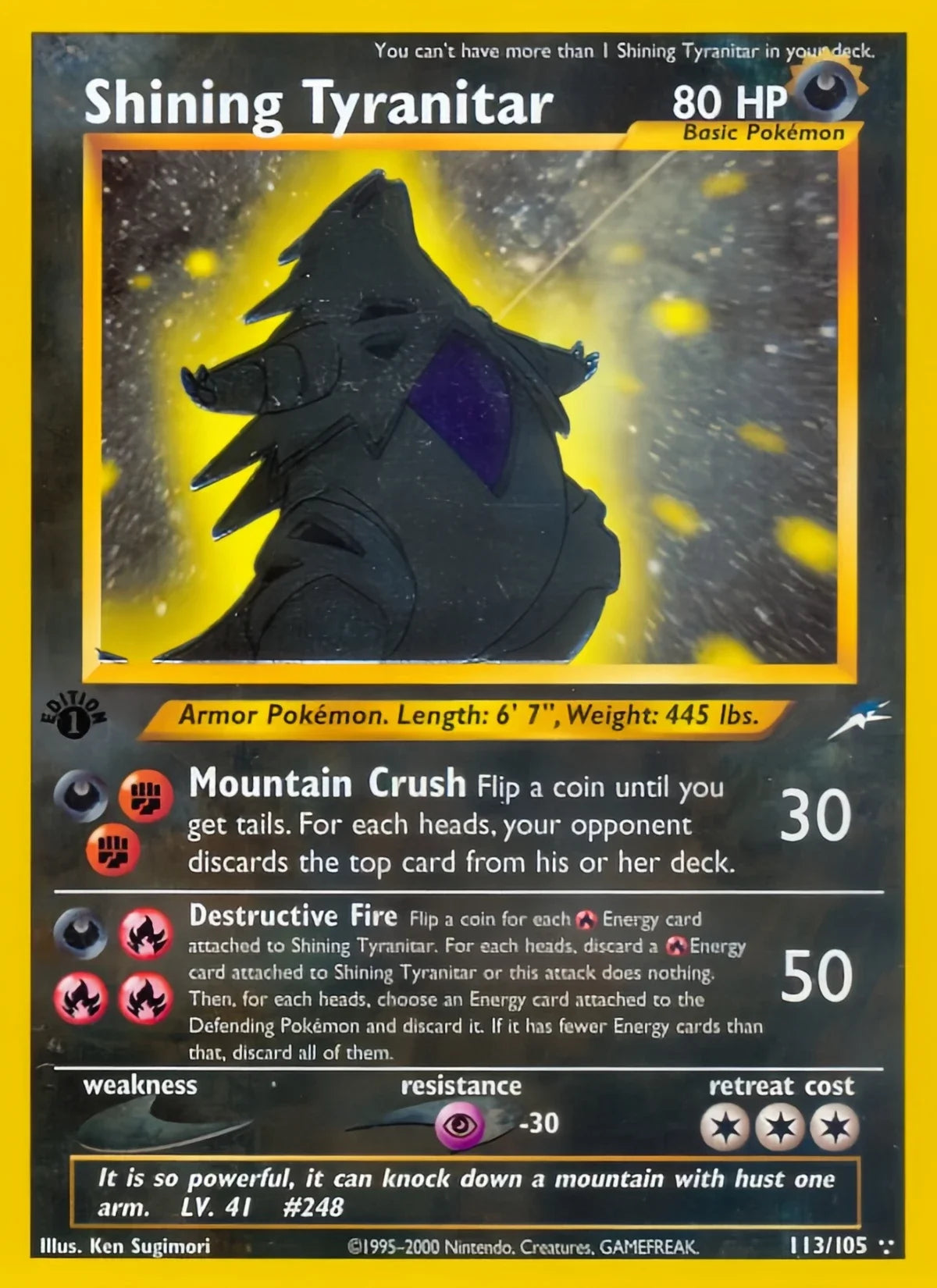 Bandai Neo Destiny Pokémon Trading Card Holo Rare Collectible Cards