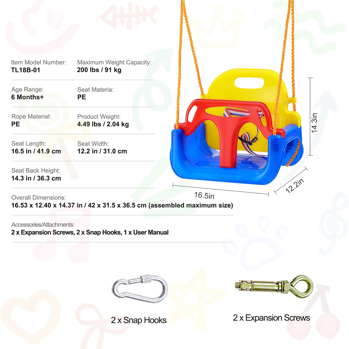 SucceBuy Tree Swing Saucer Swing Outdoor Family Fun
