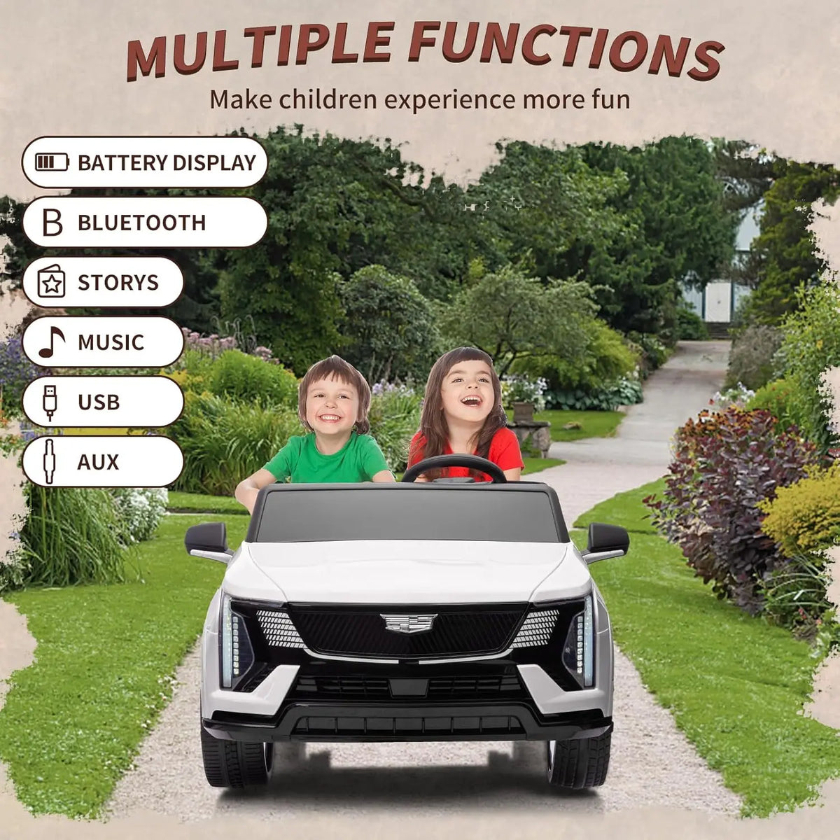 24V Ride On Car Electric Vehicle With Remote Control For Kids