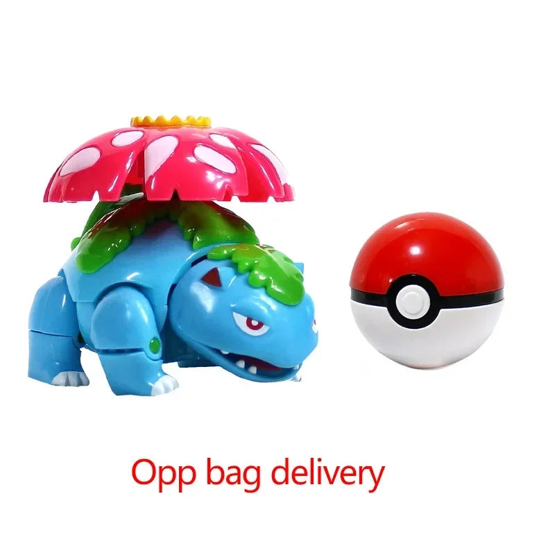 Zhuangchen Pokemon Figure Ball Set With Eevee Pikachu And Friends