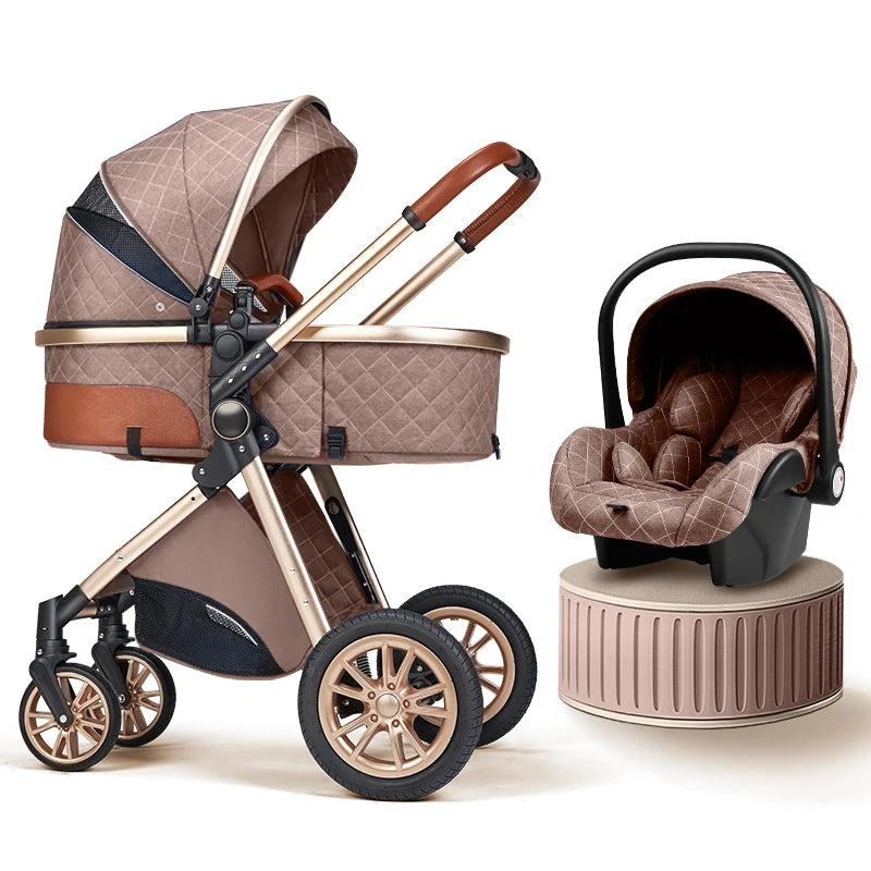 B.childhood 3 In 1 Luxury Baby Stroller Sit Lie Pushchair