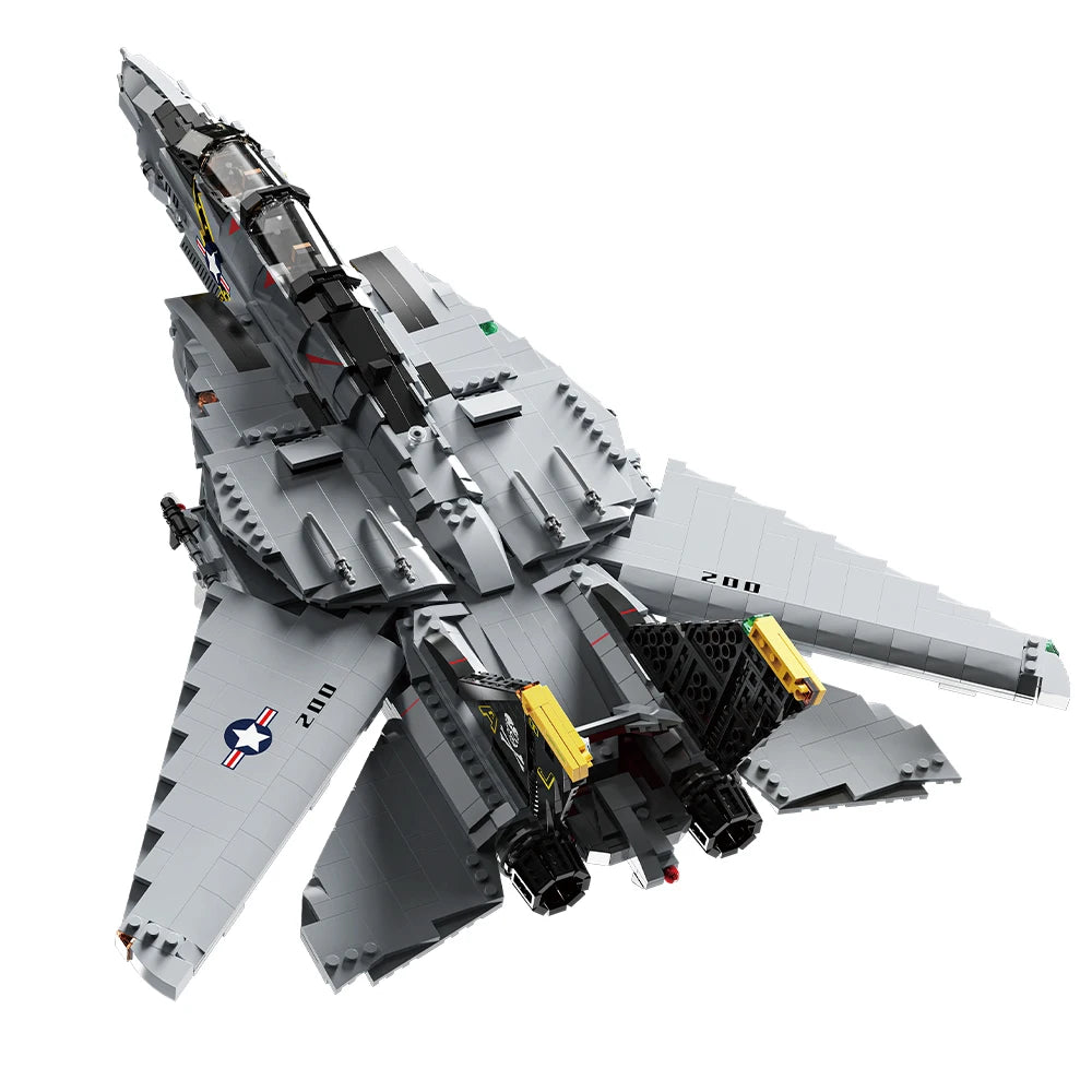 Misini F14 Tomcat Two Seat Carrier Fighter Building Block Kit