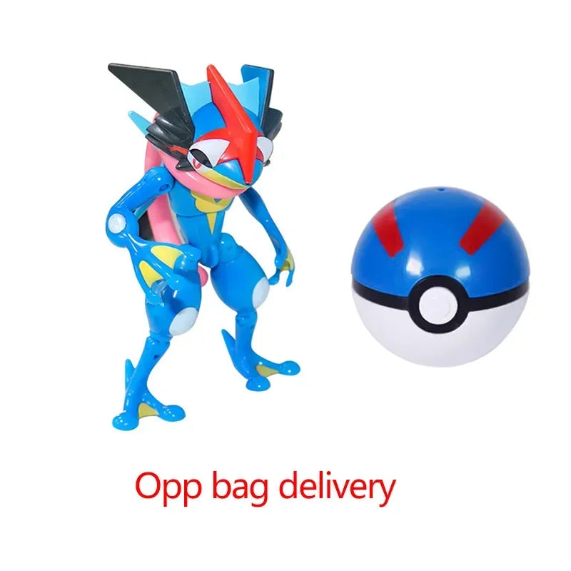 Zhuangchen Pokemon Figure Ball Set With Eevee Pikachu And Friends
