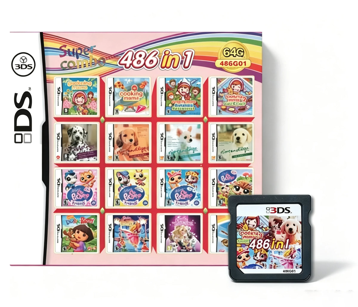 Bandai Pokemon Game Card Compilation Cartridge For DS 3DS Handheld