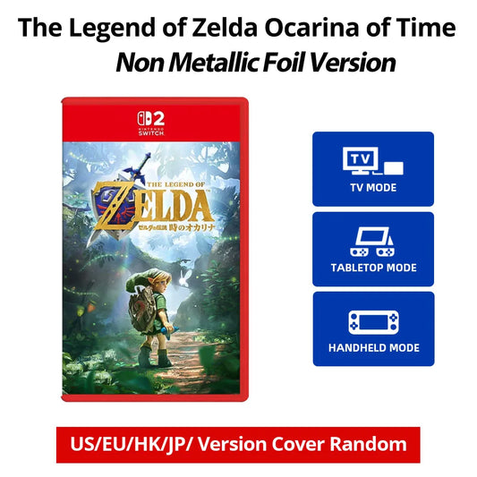 The Legend of Zelda Ocarina of Time Remake‌ - Nintendo Games Physical Card Only supports Switch 2 No Foil print Asian Edition
