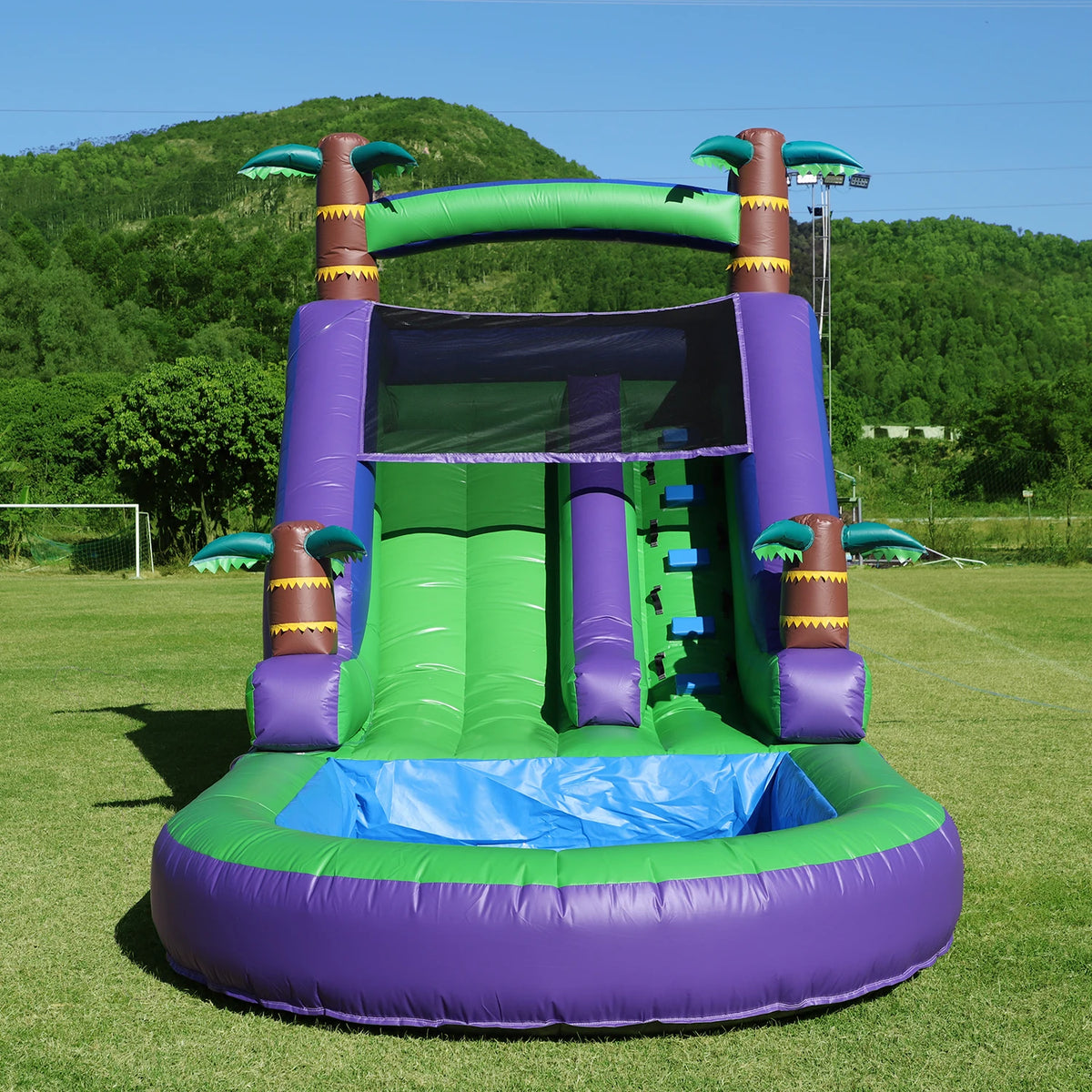 King Inflatable Water Slide With 1100W Blower For Outdoor Use
