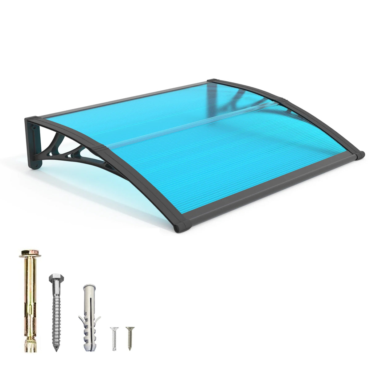 GUANSU CN Polycarbonate Door Window Awning Canopy Weather Protection