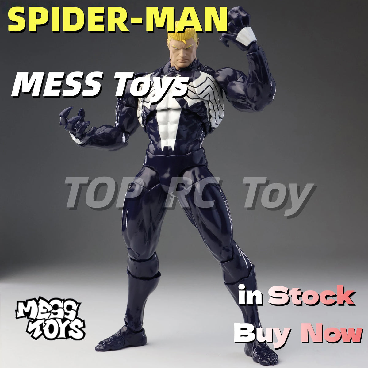 Mess Toys Venom Spider Man Anime Collectible Action Figure