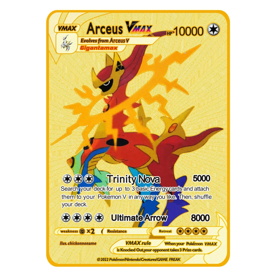 Bandai Arceus Charizard Mewtwo Lucario Greninja Anime Trading Card
